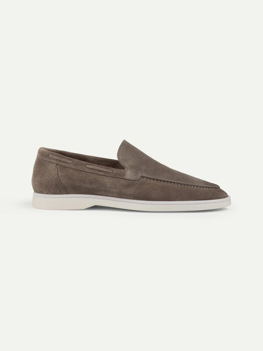 Ascona Suede Loafer – Men’s Taupe Suede Slip-On Shoe