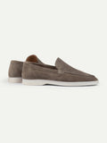 Ascona Suede Loafer – Men’s Taupe Suede Slip-On Shoe
