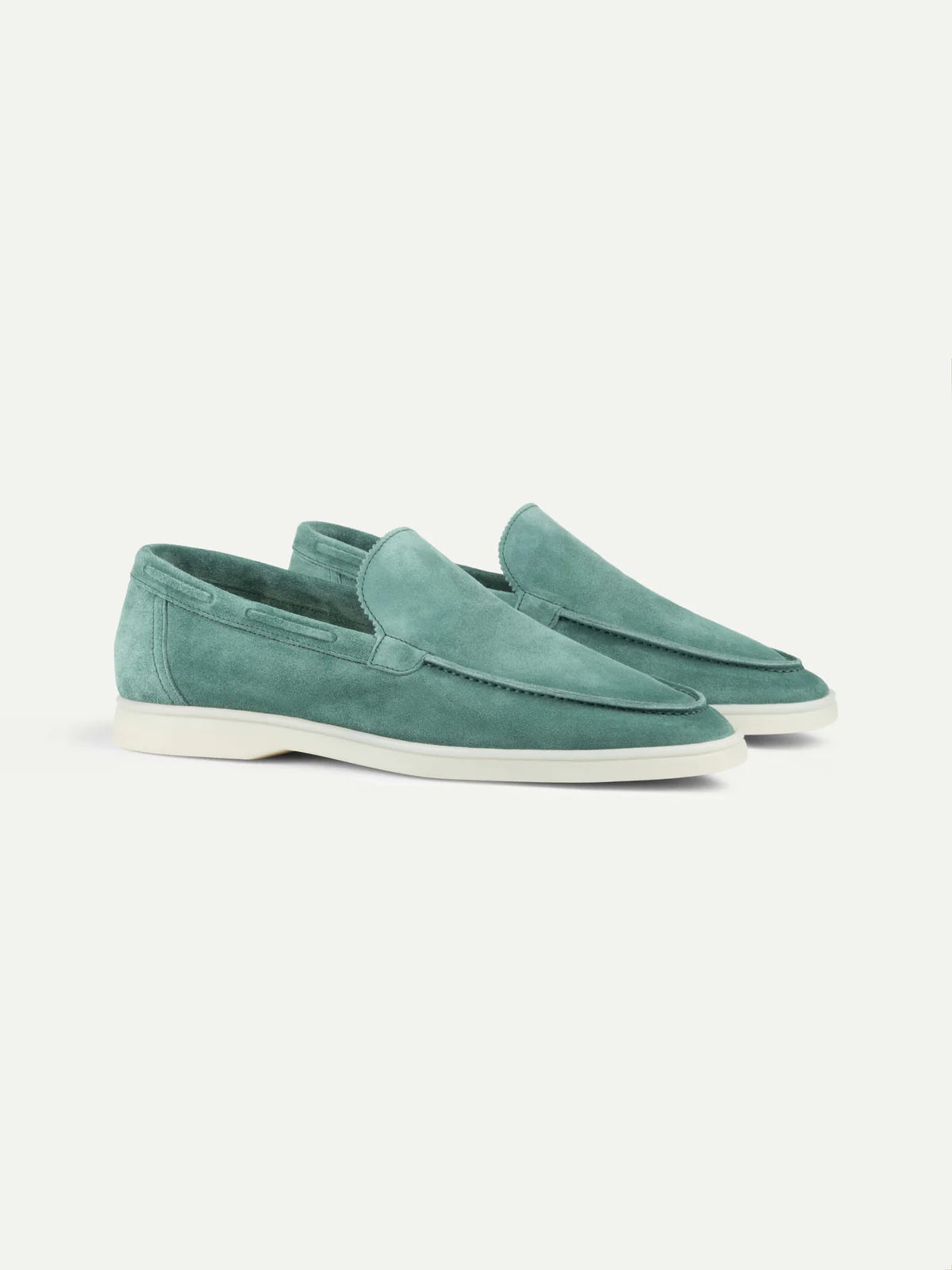 Portofino Suede Loafer – Men’s Emerald Suede Slip-On Shoe