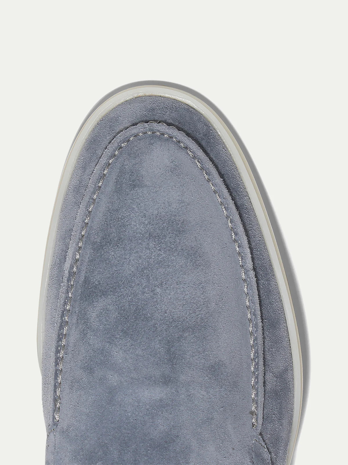 Monaco Suede Loafer – Men’s Blue Grey Suede Slip-On Shoe