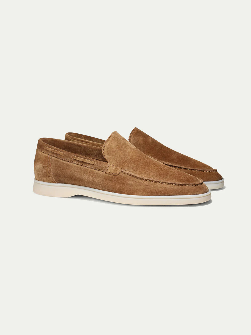 Capri Suede Loafer –  Men’s Slip-On Shoe in Tan Suede